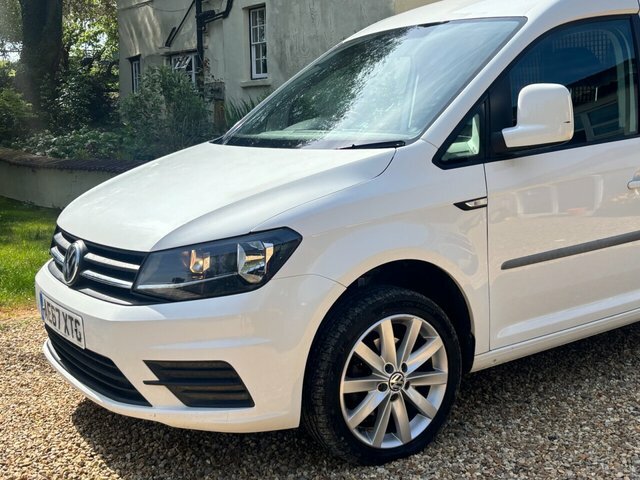 Volkswagen Caddy 2.0 Tdi C20 Bluemotion Tech Trendline Panel Van AE67XTG White #2