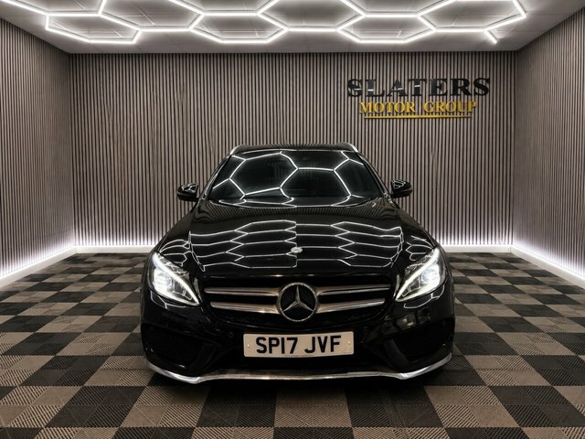 Mercedes-Benz C Class 2.1 C220d Amg Line Premium Estate G-t SP17JVF Black #2