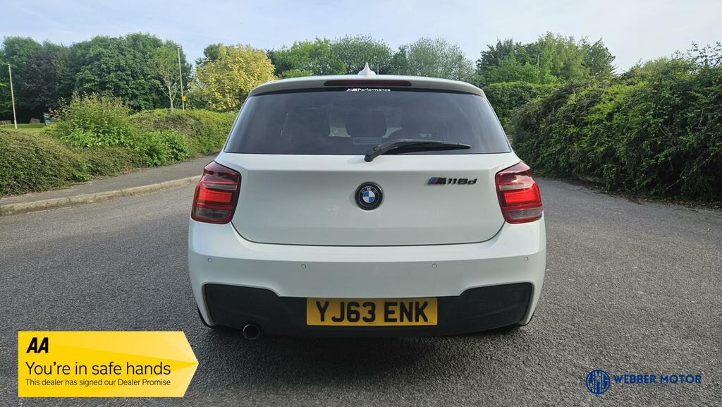 BMW 1 Series 2.0 118D M Sport Hatchback Euro YJ63ENK White #4