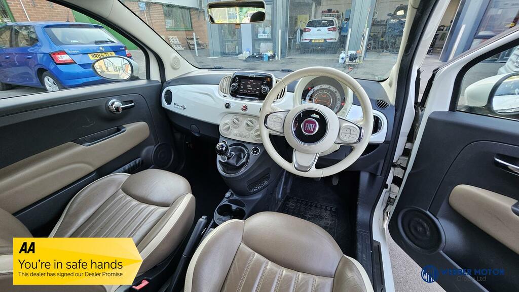 Fiat 500C 0.9 Twinair Lounge Convertible E White #2