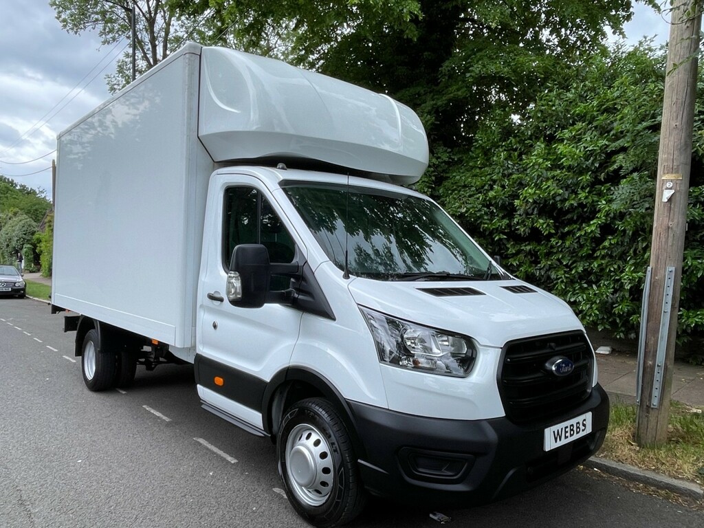 Ford Transit Custom 2.0 Transit Leader Single Luton Van 350 L4 2.0L Ec BD23MYT White #4