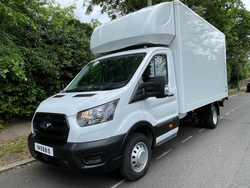 Ford Transit Custom 2.0 Transit Leader Single Luton Van 350 L4 2.0L Ec BD23MYT White #3