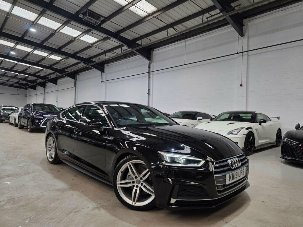 Audi A5 2.0 Tfsi 35 S Line Sportback S Tronic Euro 6 Ss KW19UPS Black #3