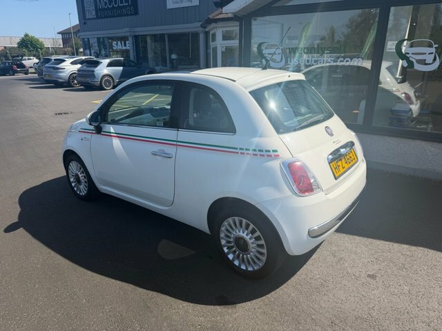Fiat 500 1.2 Lounge Hatchback Euro 5 S S HFZ4663 White #5