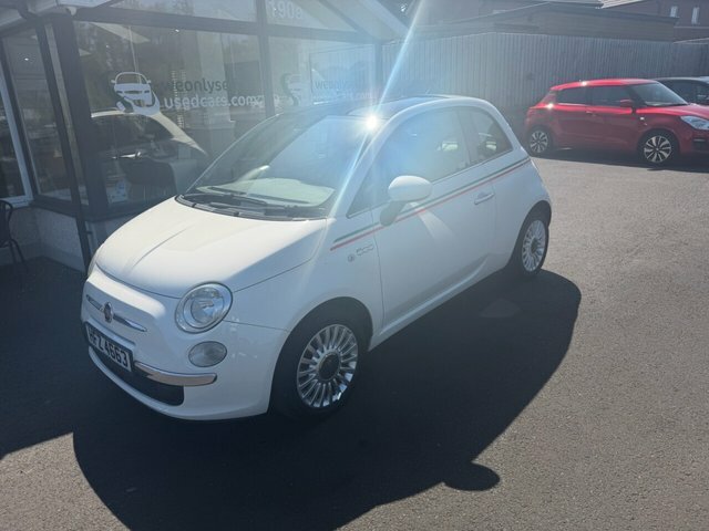 Fiat 500 1.2 Lounge Hatchback Euro 5 S S HFZ4663 White #3