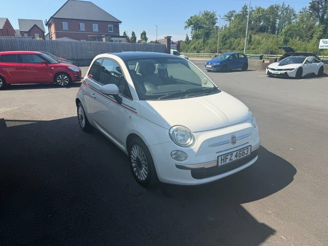 Fiat 500 1.2 Lounge Hatchback Euro 5 S S White