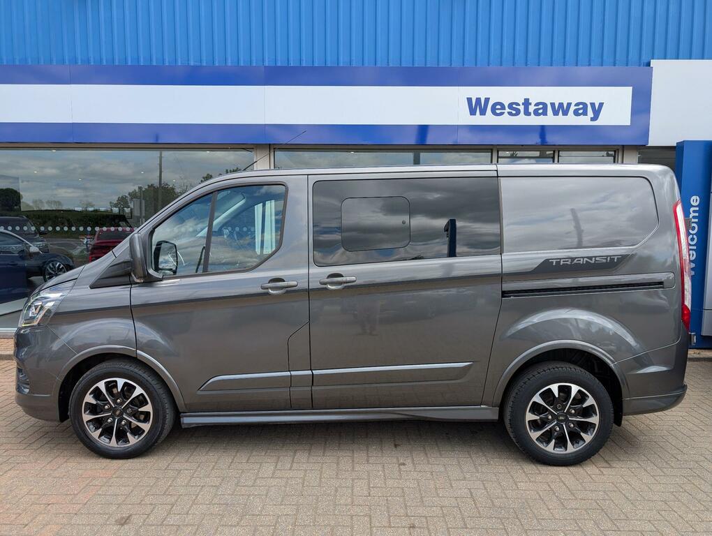 Ford Transit Custom 2.0 Ecoblue 185Ps Low Roof Dcab Sport Van - 2021 WK21UBO Grey #4