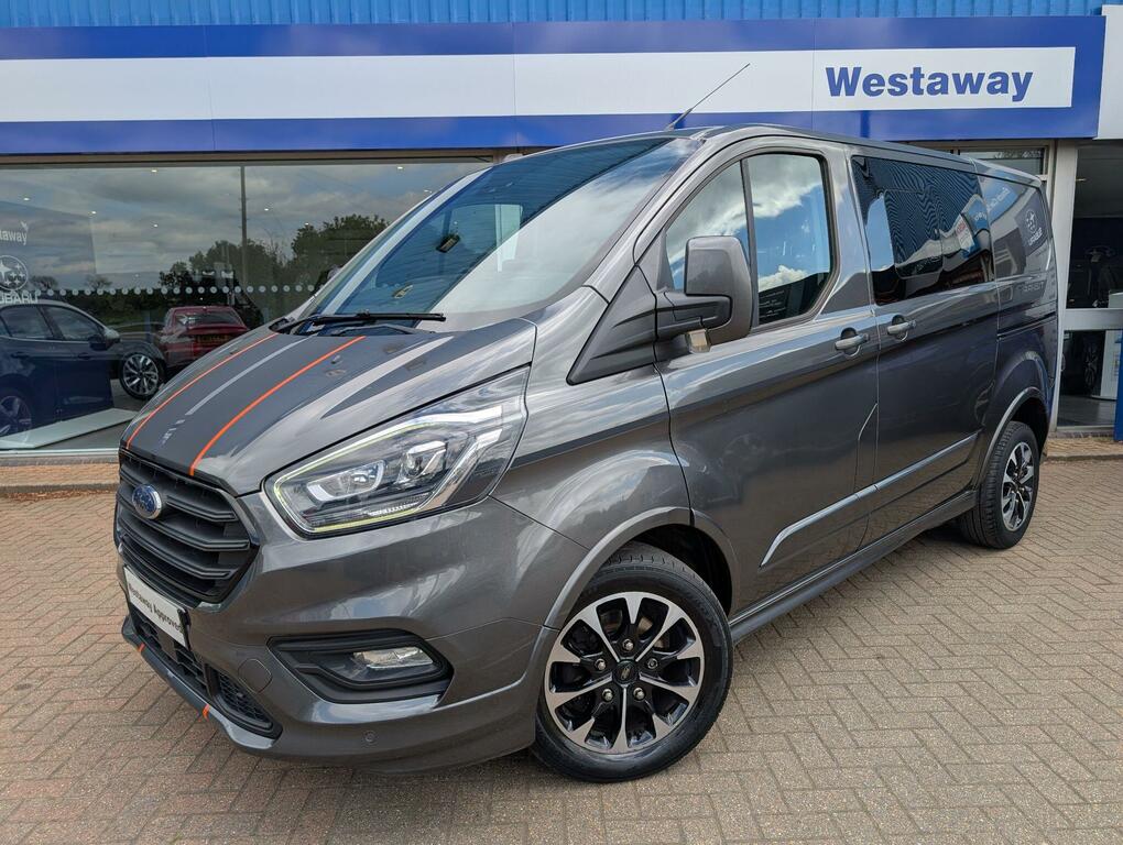 Ford Transit Custom 2.0 Ecoblue 185Ps Low Roof Dcab Sport Van - 2021 WK21UBO Grey #3
