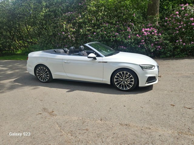 Audi A5 2.0 Tdi S Line Convertible S Tronic Qua White