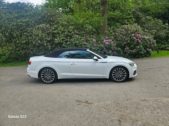 Audi A5 2.0 Tdi S Line Convertible S Tronic Qua YA17MDX White #2