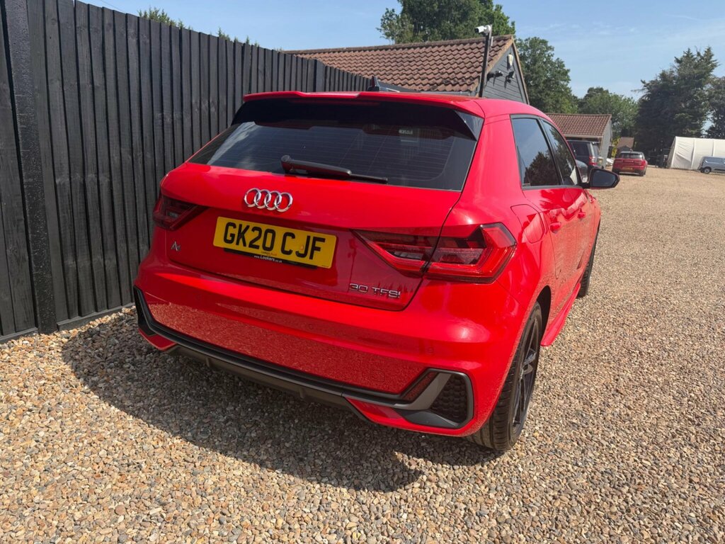 Audi A1 1.0 Tfsi 30 S Line Sportback Euro 6 Ss GK20CJF Red #3