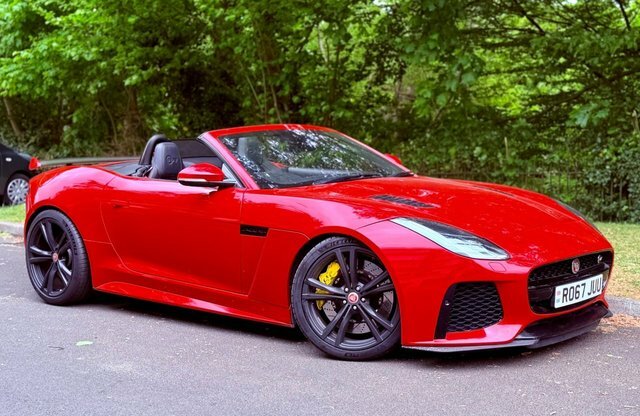 Jaguar F-Type 5.0 V8 Svr Convertible RO67JUU Red #2