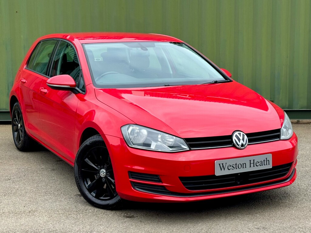 Volkswagen Golf 1.6 Tdi Bluemotion Tech Se Hatchback Ma Red