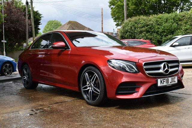 Mercedes-Benz E Class 2.0 E220d Amg Line Saloon G-tronic Eur Red