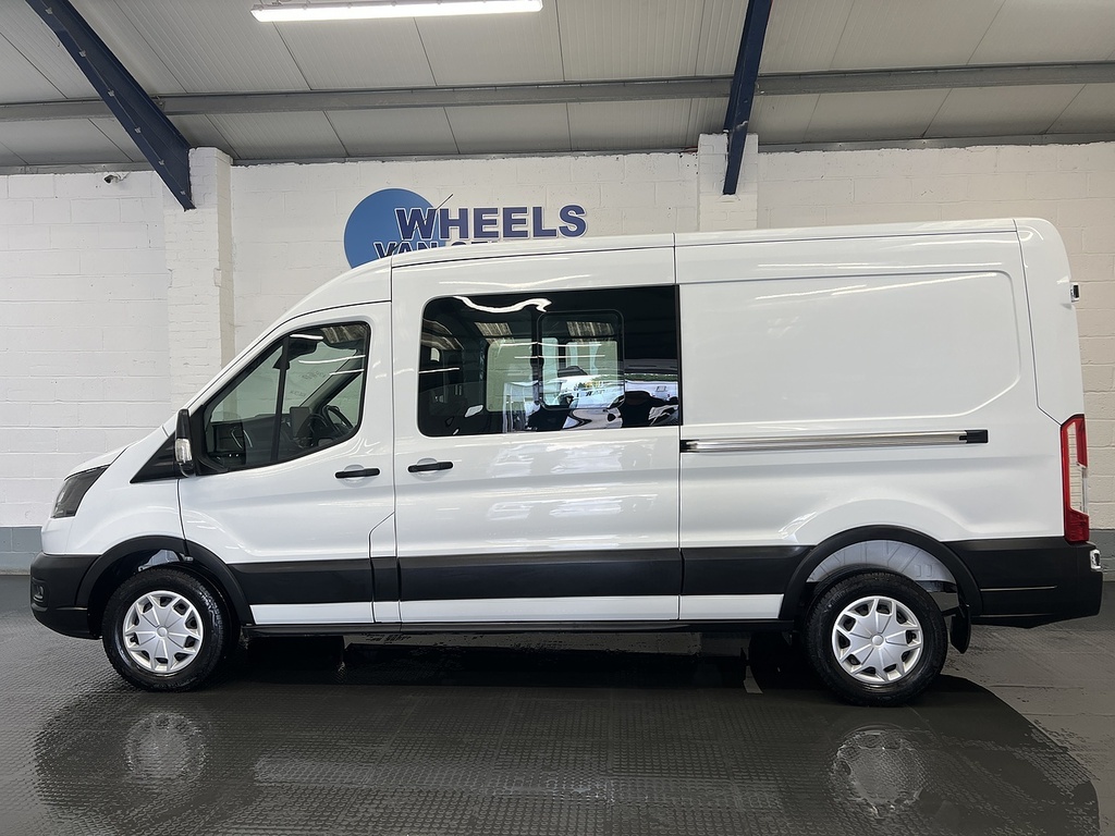 Ford Transit Custom Transit 2.0 350 Ecoblue Trend Crew Van L3 H DP73ZGC White #2