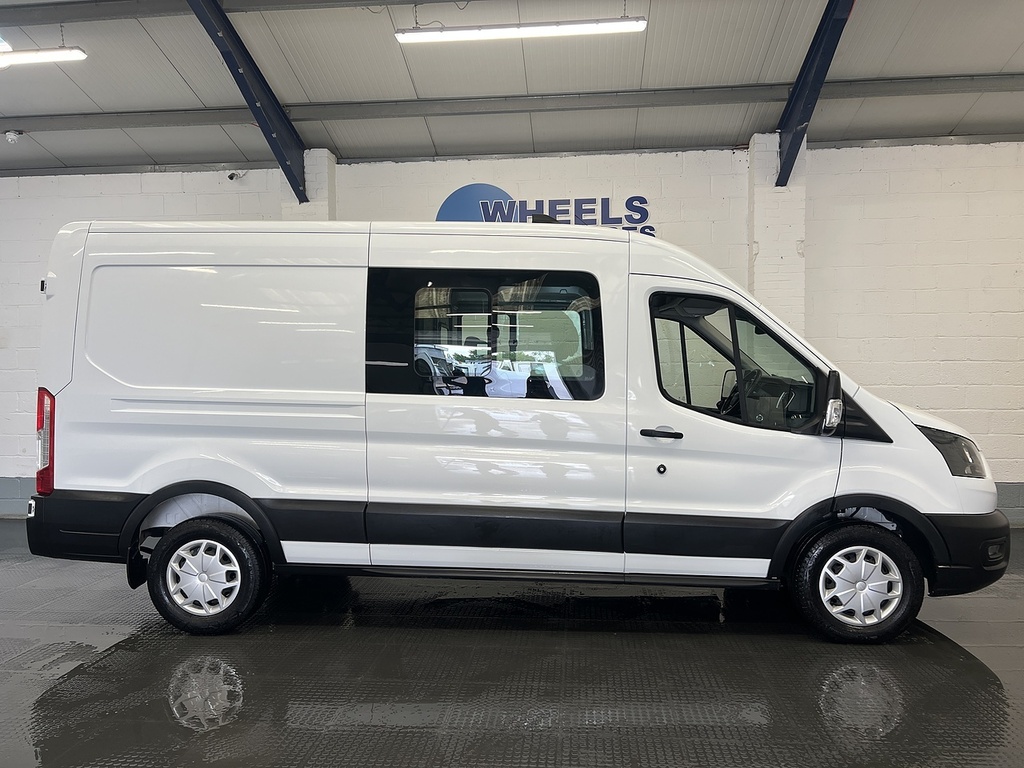 Ford Transit Custom Transit 2.0 350 Ecoblue Trend Crew Van L3 H DP73ZGC White #6