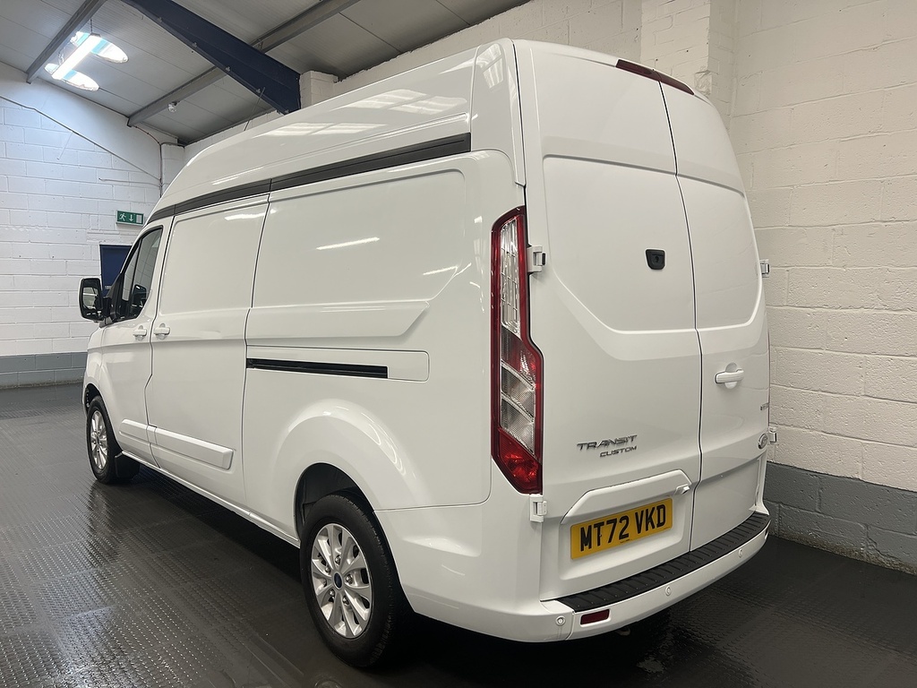Ford Transit Custom 2.0 300 Ecoblue Mhev Limited Panel Van MT72VKD White #3