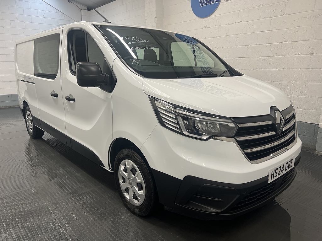 Renault Trafic 2.0 Dci Blue Ll30 Advance Crew Van Double Cab 6Dr HS24GBE White #6