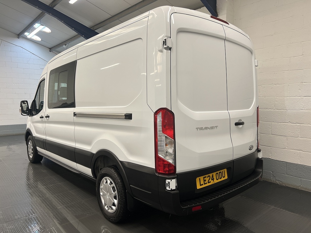 Ford Transit Custom 2.0 350 Ecoblue Trend Crew Van Double Cab Dies LE24ODU White #3