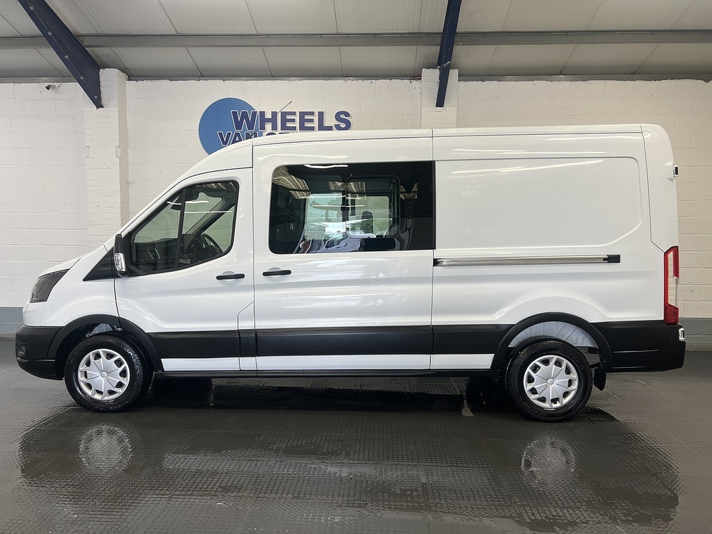 Ford Transit Custom 2.0 350 Ecoblue Trend Crew Van Double Cab Dies LE24ODP White #2