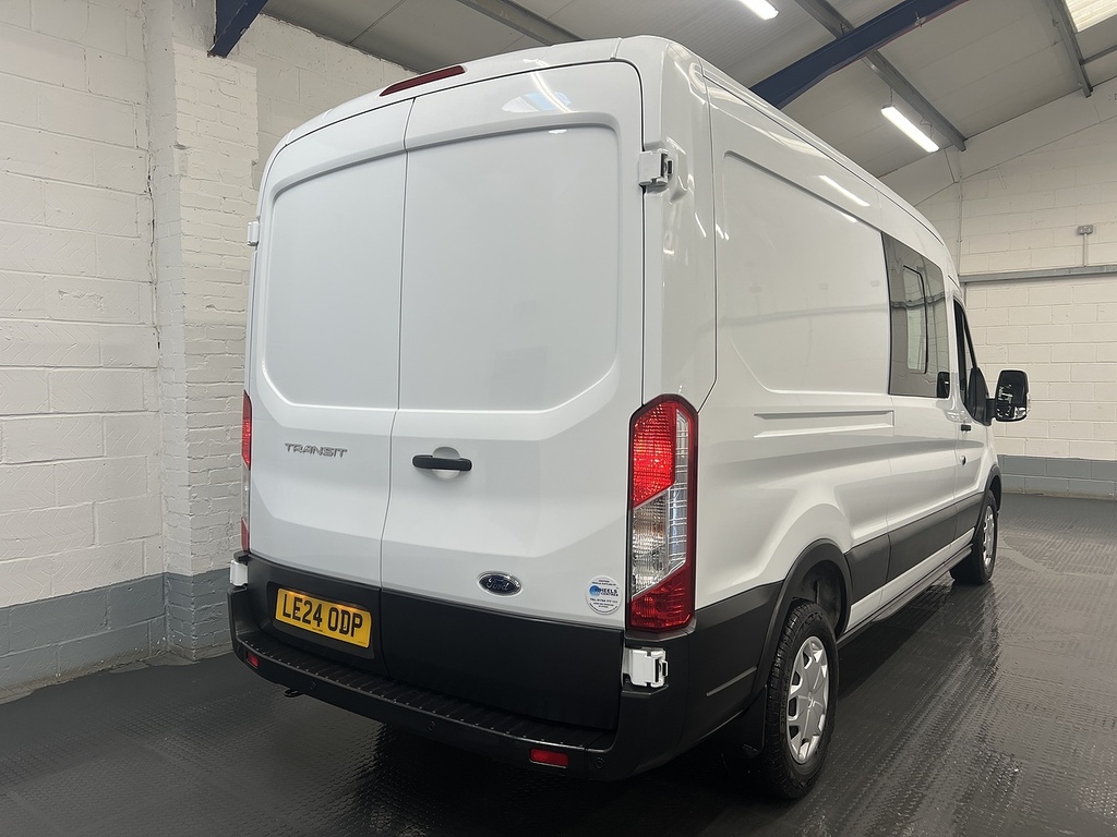 Ford Transit Custom 2.0 350 Ecoblue Trend Crew Van Double Cab Dies LE24ODP White #5