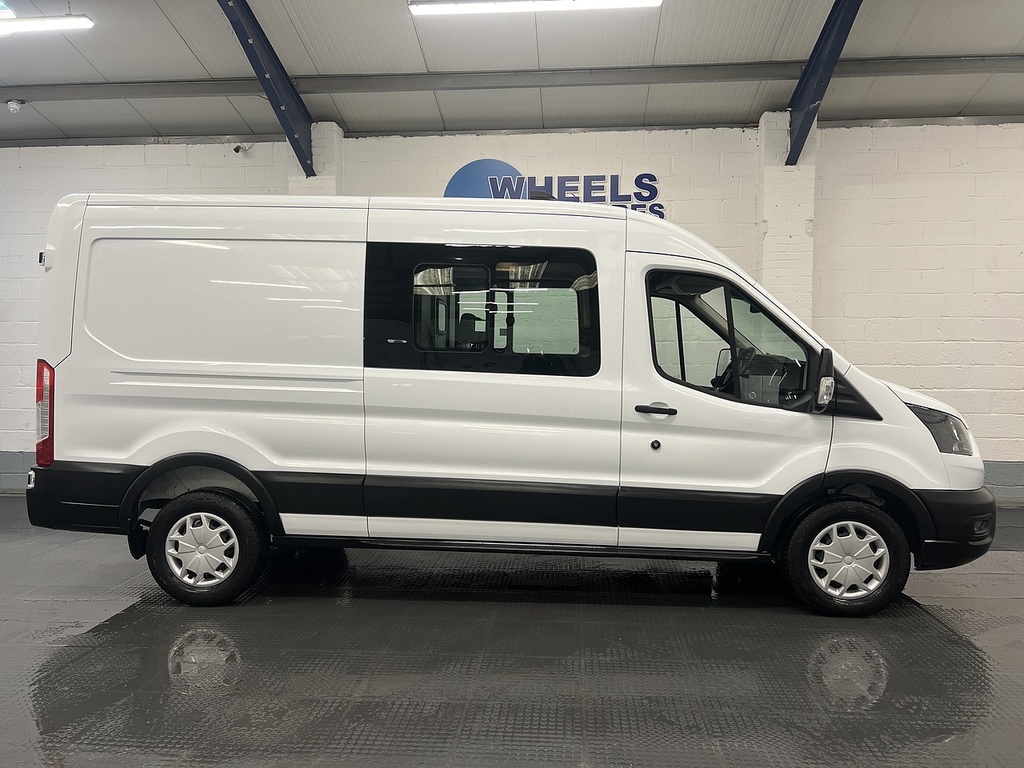 Ford Transit Custom 2.0 350 Ecoblue Trend Crew Van Double Cab Dies LE24ODP White #6