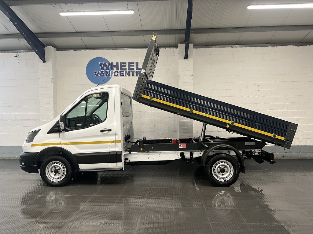 Ford Transit Custom 2.0 350 Ecoblue Leader Tipper Fw CV22HPJ White #2