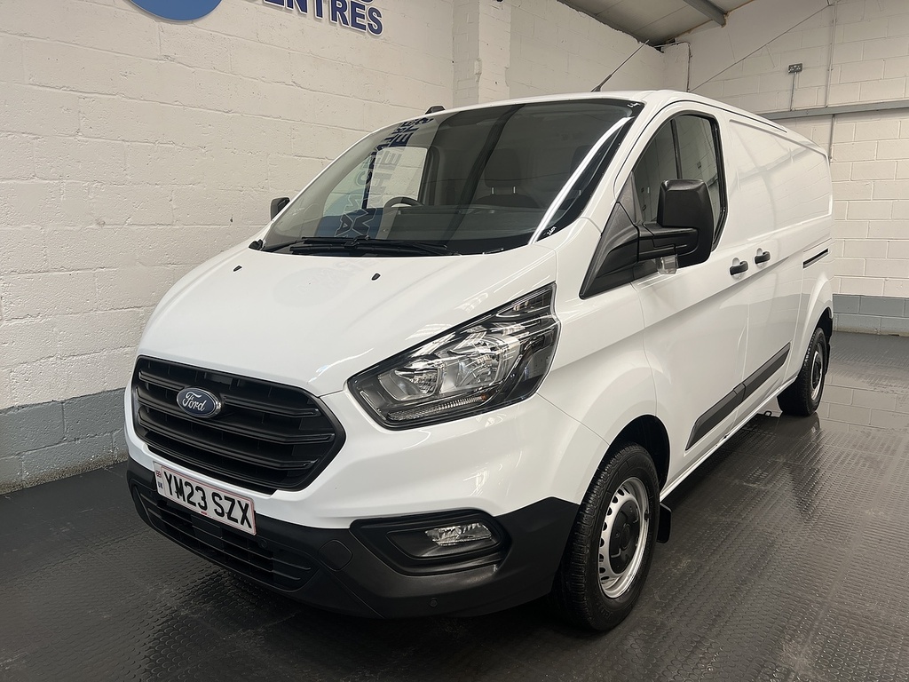 Ford Transit Custom 2.0 300 Ecoblue Leader Panel Van YM23SZX White