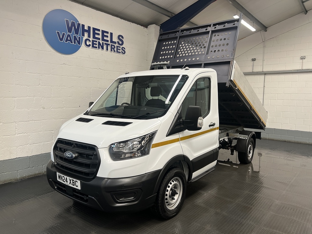 Ford Transit Custom 350 Ecoblue Leader 2.0 Tipper WN24XBC White