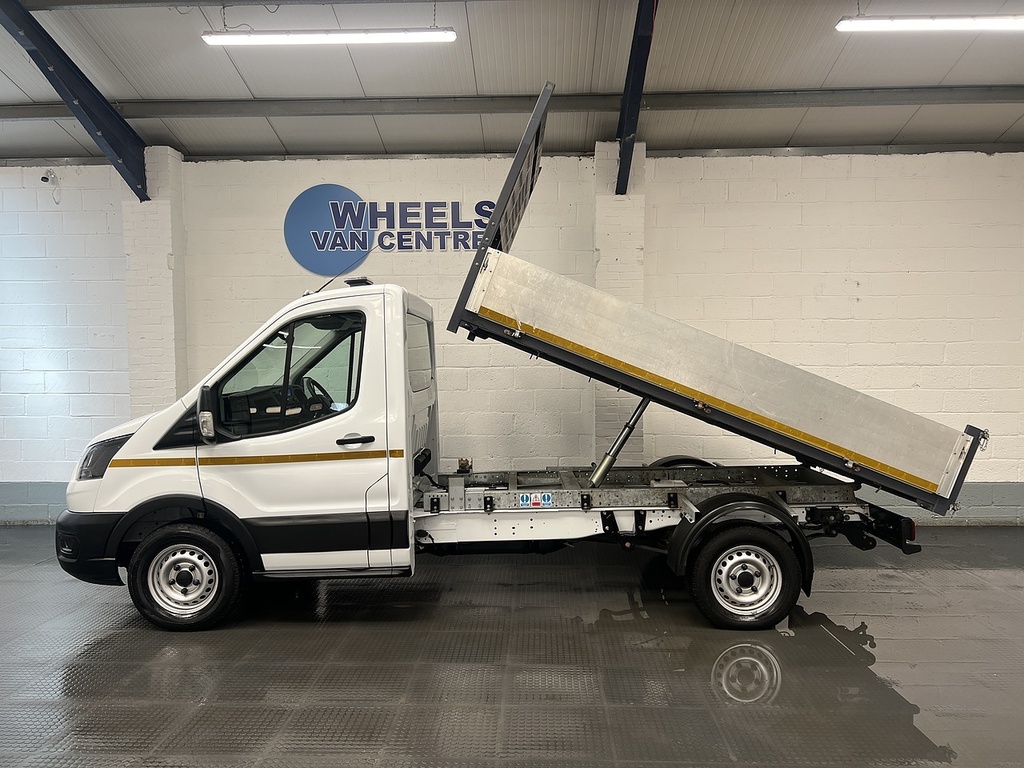 Ford Transit Custom 350 Ecoblue Leader 2.0 Tipper WN24XBC White #2
