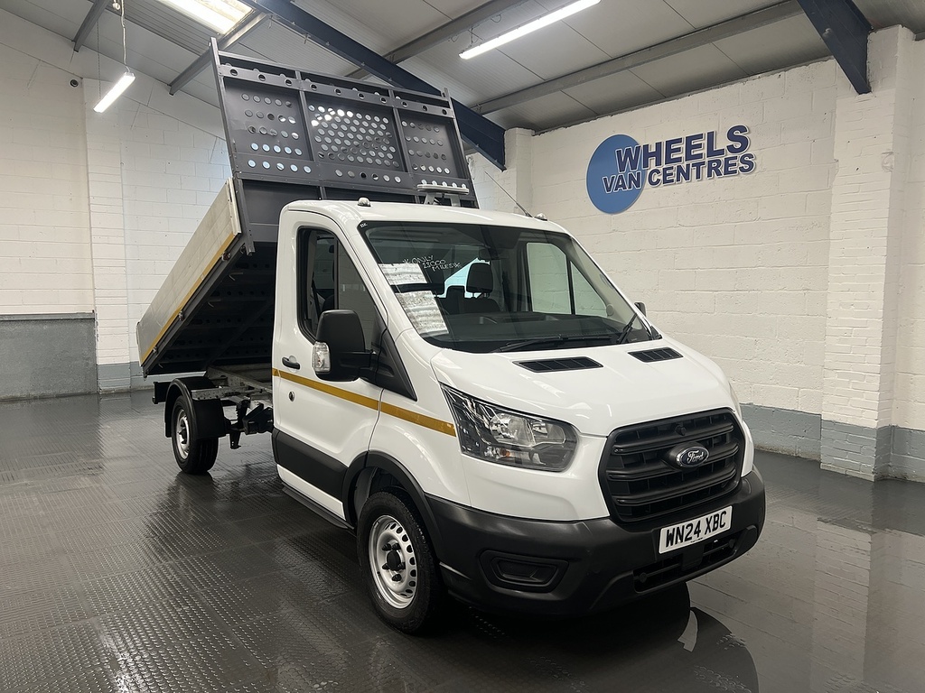 Ford Transit Custom 350 Ecoblue Leader 2.0 Tipper WN24XBC White #4
