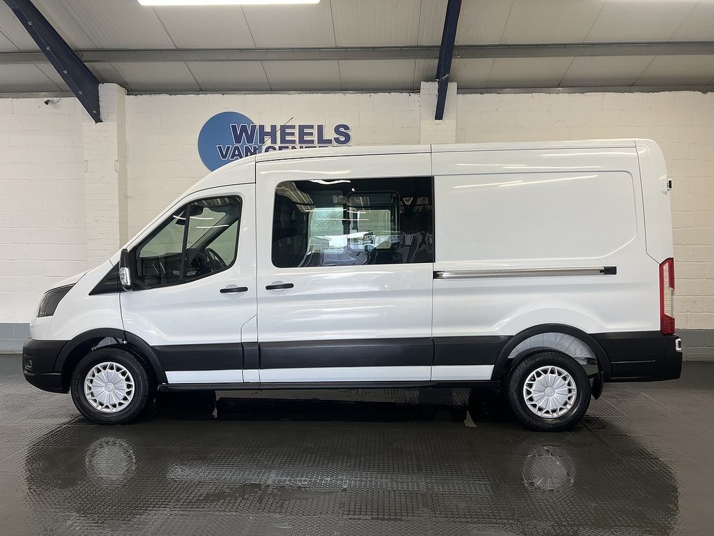 Ford Transit Custom 2.0 350 Ecoblue Trend Crew Van Double Cab Dies LF24VVA White #2