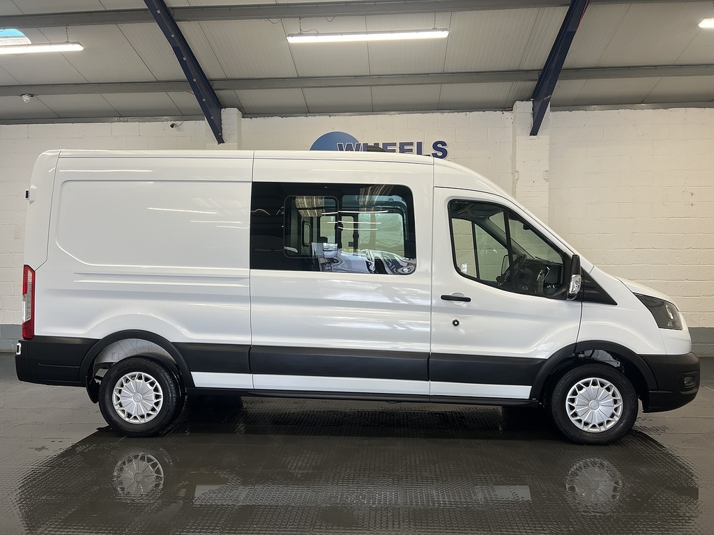 Ford Transit Custom 2.0 350 Ecoblue Trend Crew Van Double Cab Dies LF24VVA White #6