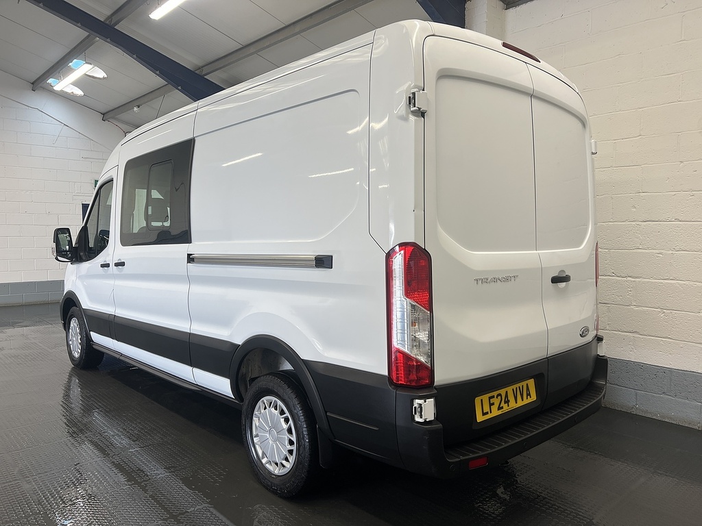 Ford Transit Custom 2.0 350 Ecoblue Trend Crew Van Double Cab Dies LF24VVA White #3