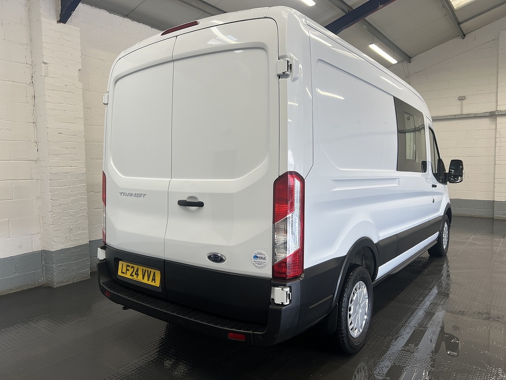 Ford Transit Custom 2.0 350 Ecoblue Trend Crew Van Double Cab Dies LF24VVA White #5