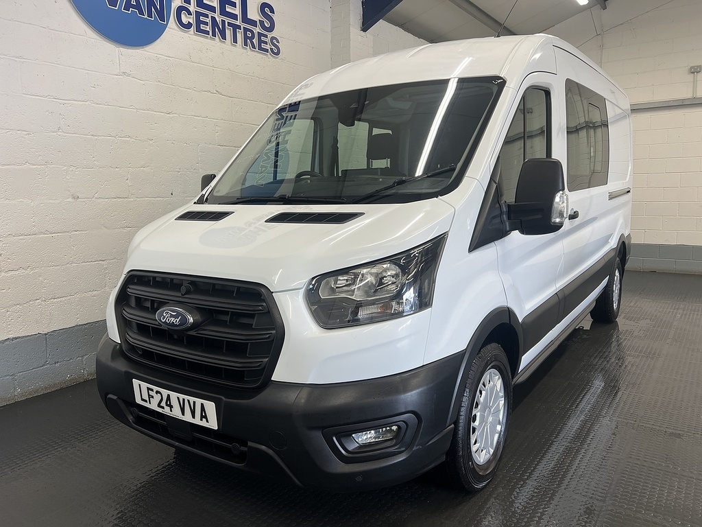 Ford Transit Custom 2.0 350 Ecoblue Trend Crew Van Double Cab Dies LF24VVA White