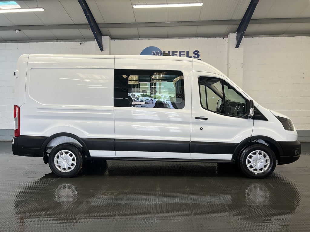 Ford Transit Custom 2.0 350 Ecoblue Trend Crew Van Double Cab 6Dr Dies CK73PVX White #6