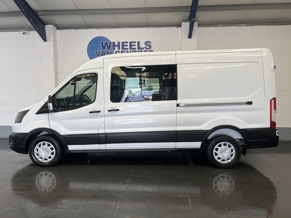 Ford Transit Custom 2.0 350 Ecoblue Trend Crew Van Double Cab 6Dr Dies CK73PVX White #2