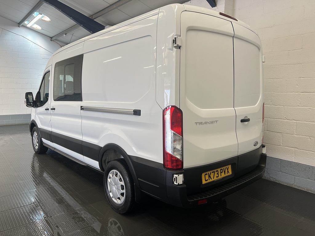 Ford Transit Custom 2.0 350 Ecoblue Trend Crew Van Double Cab 6Dr Dies CK73PVX White #3
