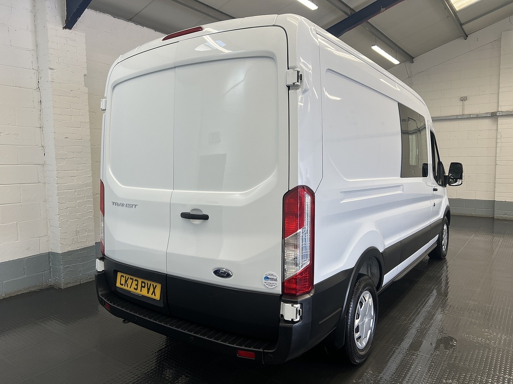 Ford Transit Custom 2.0 350 Ecoblue Trend Crew Van Double Cab 6Dr Dies CK73PVX White #5