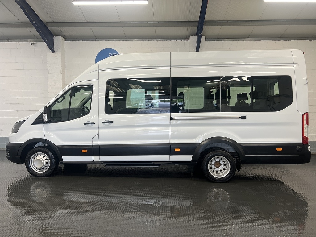 Ford Transit Custom 2.0 460 Ecoblue Leader Minibus Double Cab Dies WN23FZC White #2