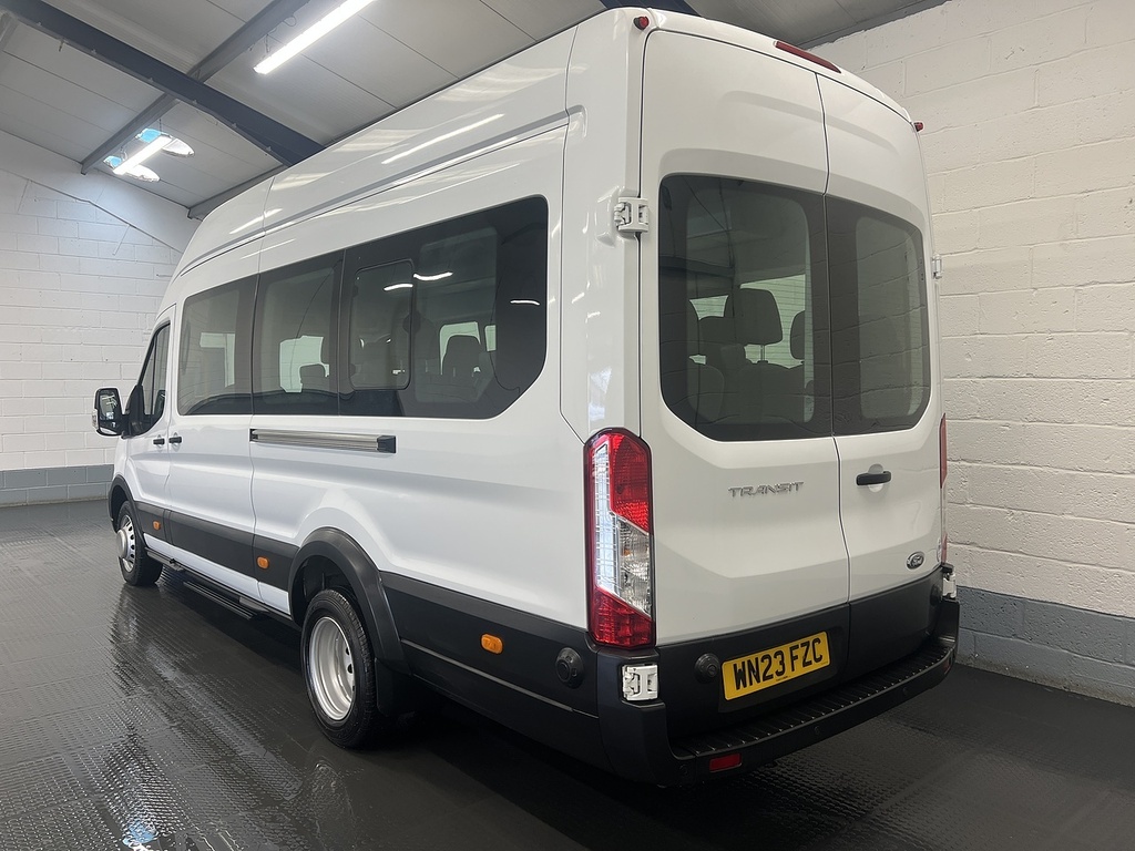 Ford Transit Custom 2.0 460 Ecoblue Leader Minibus Double Cab Dies WN23FZC White #3