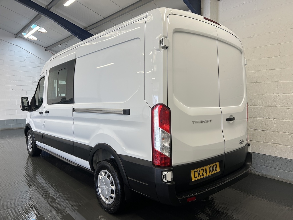 Ford Transit Custom 2.0 350 Ecoblue Trend Crew Van Double Cab Dies CK24NNB White #3