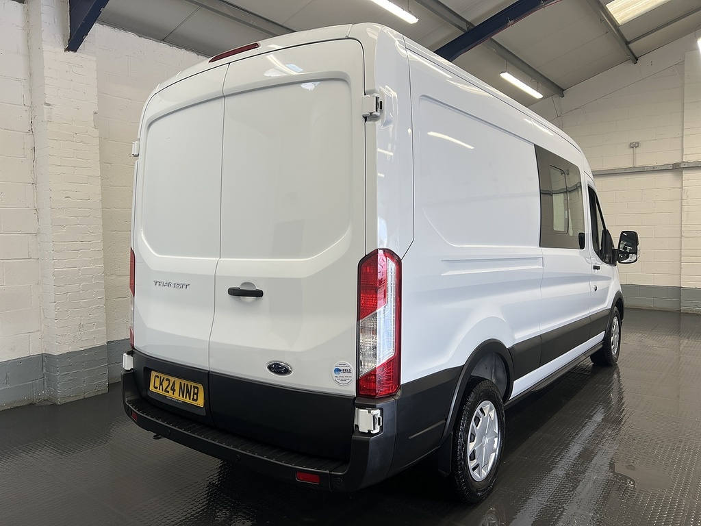Ford Transit Custom 2.0 350 Ecoblue Trend Crew Van Double Cab Dies CK24NNB White #5