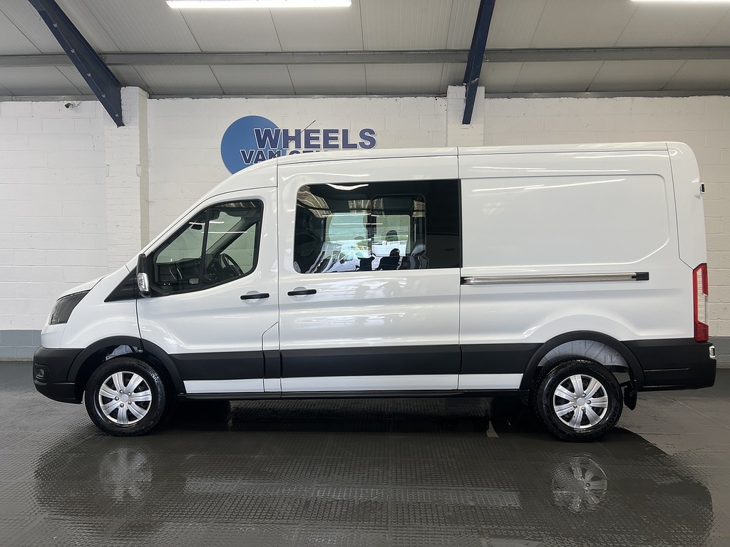 Ford Transit Custom 2.0 350 Ecoblue Trend Crew Van Double Cab Dies CK24FFA White #2