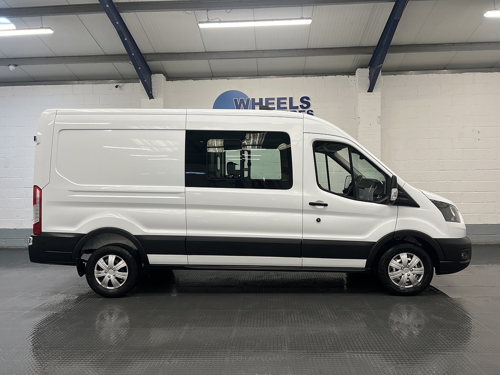 Ford Transit Custom 2.0 350 Ecoblue Trend Crew Van Double Cab Dies CK24FFA White #6