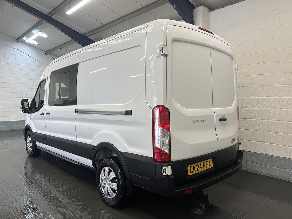 Ford Transit Custom 2.0 350 Ecoblue Trend Crew Van Double Cab Dies CK24FFA White #3