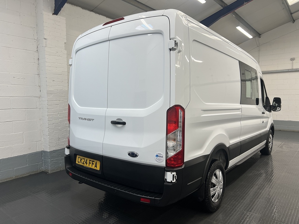 Ford Transit Custom 2.0 350 Ecoblue Trend Crew Van Double Cab Dies CK24FFA White #5