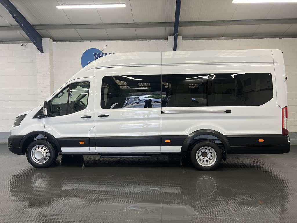 Ford Transit Custom 2.0 460 Ecoblue Leader Minibus Double Cab Dies YP74VLE White #2