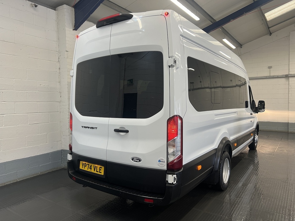 Ford Transit Custom 2.0 460 Ecoblue Leader Minibus Double Cab Dies YP74VLE White #5